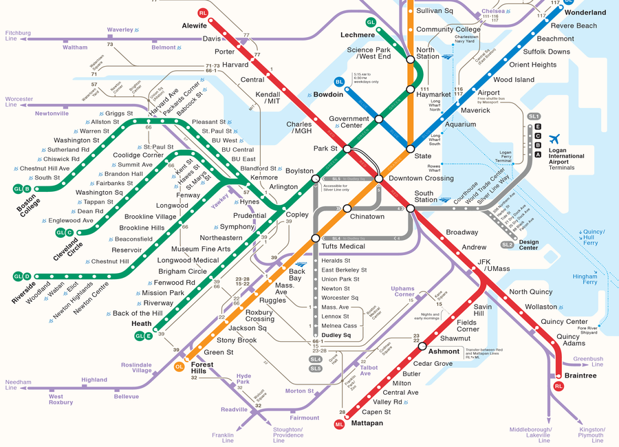 MBTA Subway Map