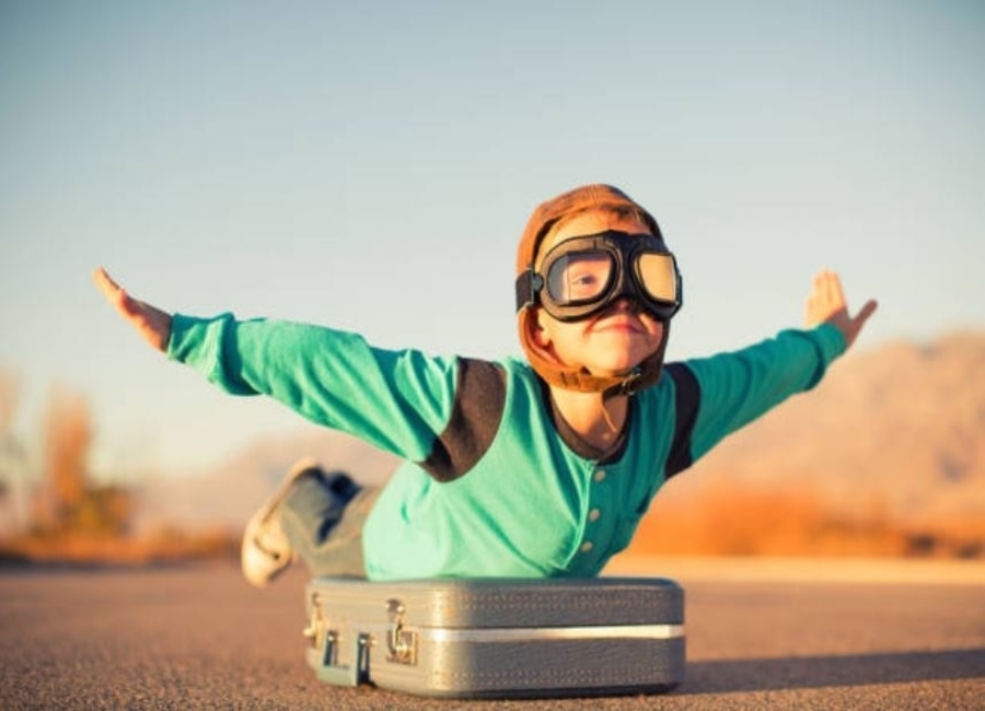 Boy with Aviator Goggles